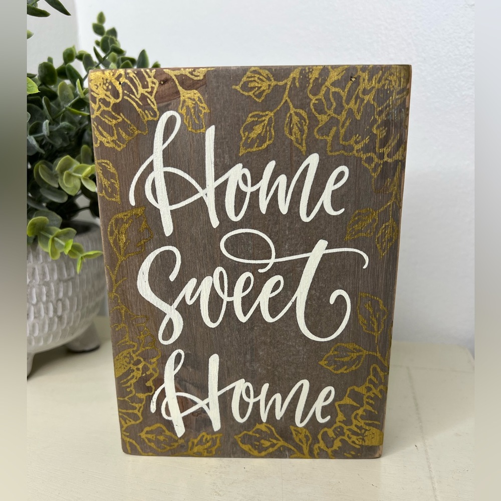 Brand New-Wooden Home Sweet Home Sign